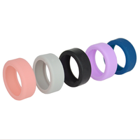 Bague en silicone Bague en caoutchouc silicone en plusieurs couleurs.