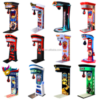 Máquina recreativa de boxeo Ultimate Big Punch para interiores, juego de arcade para prueba de velocidad y reflejos, operada con monedas, de plástico, fibra de vidrio y metal.