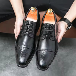 Size Custom <b>Waterproof</b> Breathable Arch Support Lace-up <b>Shoes</b> All Seasons Wedding Party Office <b>Mens</b> Formal Italian Fashion Luxury - Product Image 6