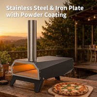 Four à pizza portable à granulés de bois, 12 pouces, pour table, saveur fumée authentique, cuisson rapide, pour jardin et camping