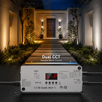 Contrôleur LED RGBW étanche IP67 DMX DALI 4 canaux PWM Dimmer 6A Sortie Durable pour Kit d'éclairage de Jardin, Bâtiment, Fêtes OEM