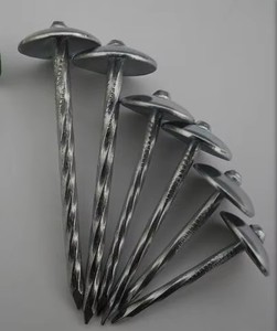 2'' 2.5'' 3'' Galvanized Corrugated <b>Iron</b> Roofing Nails Umbrella Head Twist Shank with Rubber Washer for Metal Roof Sheets - Product Image 1