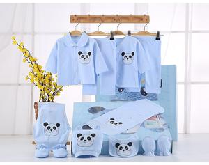 Nouveauté 2021, vêtements pour bébé 100% coton, coffret cadeau pour nouveau-né, pleine lune, 17 pièces, style européen-américain, motif de dessin animé, unisexe - Product Image 6