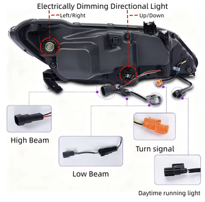 AURON Nueva Lámpara Delantera LED de 32V con Chip de Alto Lumen X6 12v, Actualización Retrofit, Iluminación Blanca de 6000K, Faro Delantero 2005-2012 - Product Image 2
