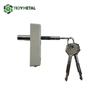 Kunci Pintu Geser Kaca Patio TIDY DL-01, Aman, Modern, Aluminium & Baja Anti Karat, Sistem Tekan Tombol, Tahan Lama