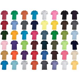 Camisetas de Hombre Lisas al por Mayor, 100% Algodón Jersey, Cuello Redondo, Impresión Serigráfica, Transpirables, 220g, Corte Regular, Manga Corta - Product Image 1
