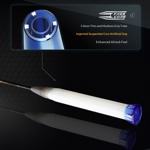 Raquette de badminton <span class=keywords><strong>Victor</strong></span> Black Gold Falcon TK-F C Ultra Golden Claw Haut de gamme Offensive G5 Poignée légèrement ferme Bleu Professionnel - Product Image 4