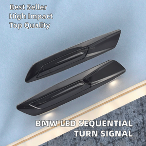 Feux de position latéraux à LED séquentiels pour modèles <span class=keywords><strong>BMW</strong></span> Séries 1, 3, 5 (E81, E82, E87, E88, <span class=keywords><strong>E90</strong></span>, E91, E92, E93, F10, F11, E60) – Clignotants - Product Image 2
