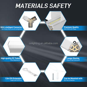 Luz Led hexagonal para techo, <span class=keywords><strong>taller</strong></span> de lavado automático de coches, garaje, detalle celular, luz de trabajo Hexagonal hexagonal para <span class=keywords><strong>coche</strong></span> de garaje - Product Image 5