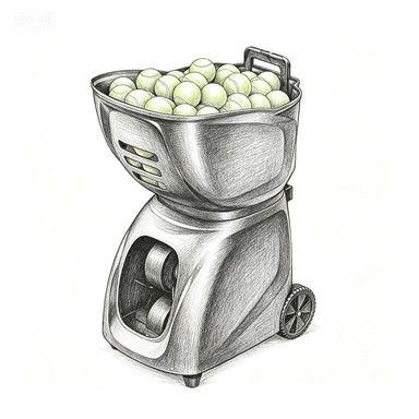 Tennis Ball Launcher App/Remote Control 20-140KM/H Serve Speed 5-60 Elevation Angle 145-Ball Capacity Training Equipment
