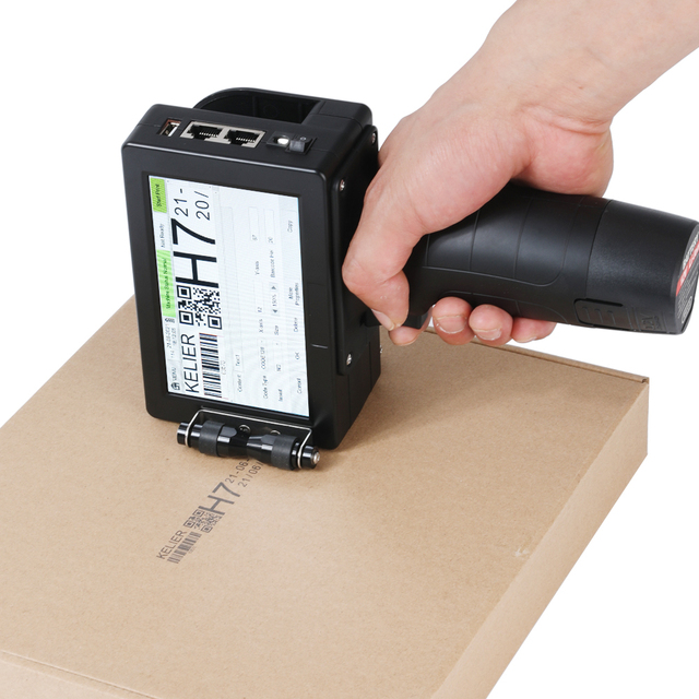 Kelier 2020new Tij 25 Hand Jet Digital Handheld Inkjet Printer for Plastic