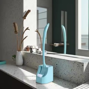 Cepillo de limpieza de microfibra de mango largo para el hogar Sunshine, soporte de PP, escurridor para cocina y baño, respetuoso con el bebé - Product Image 5