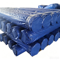 Bâche en tissu tissé HDPE bleue, bâche en PE laminé LDPE