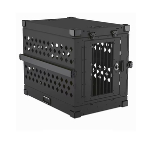 Cage à chien pliable en aluminium à prix d'usine, vente chaude, avec portes sécurisées <span class=keywords><strong>pour</strong></span> camionnette, SUV, véhicule, <span class=keywords><strong>abri</strong></span> extérieur et intérieur - Product Image 4