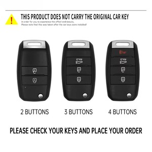 Housse de protection pour clé de voiture en métal, pour Kia Rio 3 K2 K3 K4 K5 Forte Stinger Cerato Carens Cadenza Sportage Picanto Optima Soul Ceed Sorento - Product Image 6