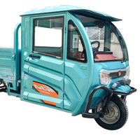 Triciclo de Carga de Cabina Completa de Alta Calidad, Motocicleta de Tres Ruedas para Transporte de Mercancías