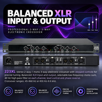 Processeur de crossover audio pour montage en rack, pour spectacles en plein air, conférences, karaoké et systèmes de sonorisation PA