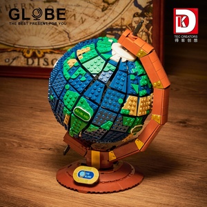 Planète <span class=keywords><strong>Globe</strong></span> BRIQUE DIY <span class=keywords><strong>Puzzle</strong></span> Modèle Jouet Éducatif Creative Science Affichage Blocs de Construction Ensemble pour Enfants Enfants Cadeau D'anniversaire - Product Image 4