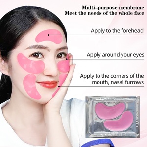 Patchs Hydrogel pour les Yeux à la Rose Marque Blanche Masque Contour des Yeux Cernes Poches Collagène Acide Hyaluronique Glycérine Vitamine C Végétalien OEM - Product Image 6
