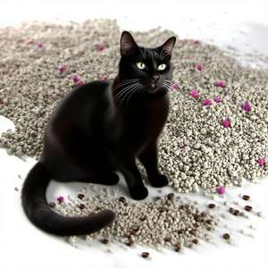 Dongnai PETS 8kg 10L café parfumé zéolite litière pour chat perles de charbon actif fait d'amidon de maïs soja tofu déodorant agglomérant - Product Image 3