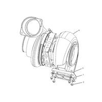 Turbocharger Asli untuk CAT 302-7443TURBO GP-BA Caterpillar C18 INDUSTRIAL ENGINE, Perakitan Turbocharger untuk Suku Cadang Mesin Konstruksi
