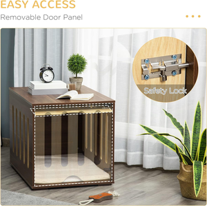 Möbel Stil Holz Hunde kiste Beistell tisch mit abnehmbarer Tür Modernes Holz Hundehütte Kiste Bett mit Kissen - Product Image 6