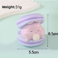 Jouet anti-stress macaron à bulles le plus vendu, décoration de bureau, dessin animé mignon en vinyle