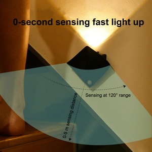 LED Induction <b>Sensor</b> Wall Lamp Magic Fish <b>Motion</b> <b>Sensor</b> Night Light Battery-powered Rechargeable for Bedroom Staircase - Product Image 2