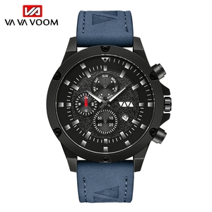 นาฬิกาโครโนกราฟผู้ชายขนาดใหญ่พิเศษ ขอบหน้าปัดแบบทาคีมิเตอร์ ประดับโรสโกลด์ หน้าปัดสีดำ - Product Image 3