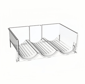 Estante Apilable Transparente para Botellas <span class=keywords><strong>de</strong></span> Vino y Agua, Ideal para Almacenamiento y Organización en la Cocina y Exhibición <span class=keywords><strong>de</strong></span> Vino - Product Image 1