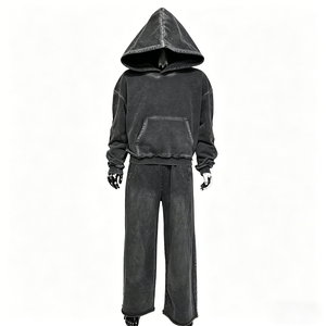 Custom Pullover Hoodie Streetwear Clothing Sweat <b>Pants</b> Hoodie 2 Pcs Set Tracksuits Jogging Suits Tracksuit for Men - Product Image 1