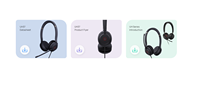 Yealink UH37 Dynamic EQ Double microphone avec écran acoustique 300 °   Microphone rotatif avec bras articulé, casque filaire USB