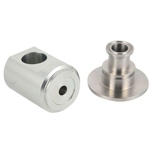 Raccord sous vide en acier inoxydable 304 tourné sur mesure, haute étanchéité pour une protection contre les fuites - Product Image 1