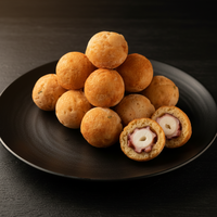 Alta calidad delicioso japonés Halal frito cocido salado cuerpo parte pulpo bolas bolsa embalaje alimentos congelados
