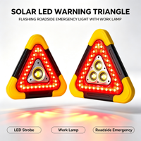 Solar-LED-Warndreieck Blinkende Notfall-Sicherheitsleuchte mit Arbeitslampe für Auto und LKW Großhandel Zx