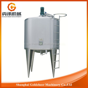 Serbatoio di Raffreddamento Chimico da 2000L in Acciaio Inox 316, Serbatoio Industriale per Emulsionamento del Latte, Serbatoio per Miscelazione e Deaerazione di Latte e Succhi di Frutta - Product Image 5