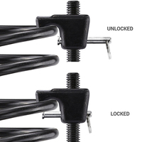 Macpherson Kit d'outils pour compresseur à ressort de jambe de force 2PCS Compresseur à ressort hélicoïdal avec goupilles de détente Compresseur à ressort