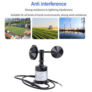 Anemómetro de Plástico YGC-FS1 RS485 con Salida de Voltaje Analógico de 4-20mA 0-5V, Sensor de Velocidad del Viento Económico para Medición en Estaciones Meteorológicas - Product Image 4