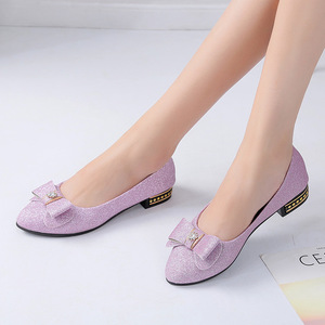Ballerine Economiche e Comode con Punta Affusolata, <span class=keywords><strong>Glitter</strong></span> e Fiocco, <span class=keywords><strong>Scarpe</strong></span> Eleganti da <span class=keywords><strong>Donna</strong></span> - Product Image 5