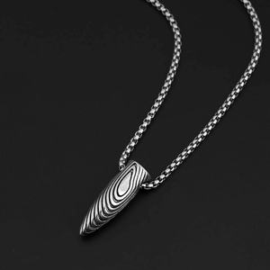 Collier personnalisé avec pendentif balle Hip Hop, souvenir, bijoux pour homme, pendentif balle en acier inoxydable plaqué - Product Image 5