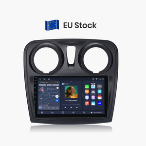 Radio de Coche Junsun 2 Din Android con Carplay y Bluetooth para Renault Logan 2 Sandero 2014-2019, Reproductor Multimedia con Navegación GPS para Auto - Product Image 1