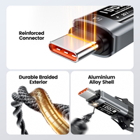 Cable USB a USB C Toocki de 100W 6A con Carga Súper Rápida, Cable de Carga Rápida de Alta Corriente Tipo C para Teléfono y Tableta