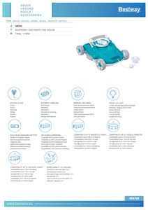 Limpiador Automático de Piscinas Robótico 58765, 90 Minutos de Autonomía, Triple Motor, Función de Escalada de Paredes, Plástico Esencial <span class=keywords><strong>para</strong></span> la Limpieza de Piscinas - Product Image 5