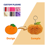 Jouet en peluche de fruits porte-clés en peluche personnalisé boîte aveugle fabricant de peluche personnalisé jouet porte-clés en peluche