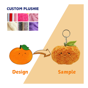 Trái cây plushtoy tùy chỉnh sang trọng Keychain mù Hộp Tùy chỉnh plushie nhà sản xuất sang trọng Keychain đồ chơi - Product Image 1