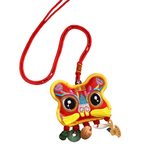 Dragon Boat Festival Five-Colored Rope Double-<b>Sided</b> Embroidery Handmade Sachets, Peace Locks, Braided Hand Ropes - <b>Small</b> - Product Image 5