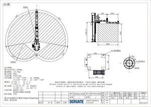 หุ่นยนต์จัดเรียงพาเลทแบบสี่แกน Borunte รุ่น BRTIRPZ2080A พร้อม PLC เกียร์บ็อกซ์ มอเตอร์ และเครื่องยนต์ |   ระยะห่างระหว่างแขนของเครื่องจักร 2000 มม. |   น้ำหนักบรรทุก 80 กิโลกรัม |   IP40 - Product Image 4