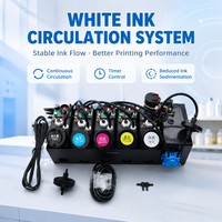 Kit Pengaduk Tinta Putih UV LED DIY 250ML, Sistem Sirkulasi Tinta Putih CISS untuk Modifikasi Konversi Printer