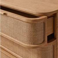Table de chevet moderne et naturelle, usine de meubles sur mesure haut de gamme, tous styles disponibles sur mesure, visite de l'usine acceptée