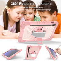 Étui de tablette robuste antichoc pour Samsung Galaxy Tab S9 avec béquille rotative à 360° et bandoulière pour une protection complète